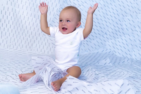 White, classic bodysuit for children
